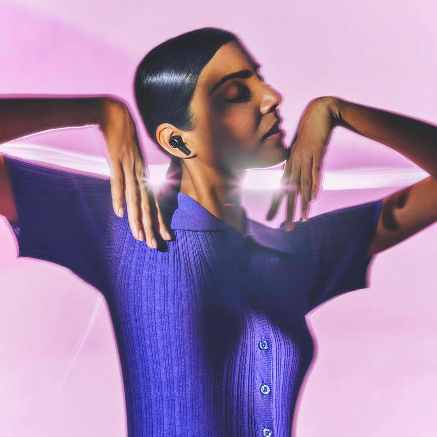 Bang & Olufsen Beoplay EX - High-end Wireless Bluetooth Noise Cancelling Earphones, Playtime Up to 28 Hours, Waterproof Earbuds for Work, Sport and Play with Charging Case - Black Anthracite