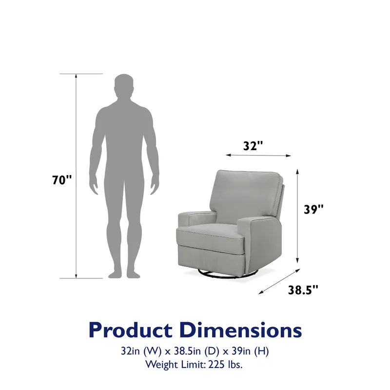 Gutshall Swivel Reclining Glider