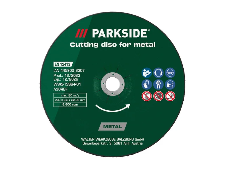 PARKSIDE Kit de disques à trononner ou ébavurer ou Disque à trononner diamanté,  230 mm