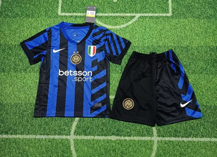Kids Inter Milan Home Jersey 24/25 Football Kit 1:1 Thai Quality Kids Size