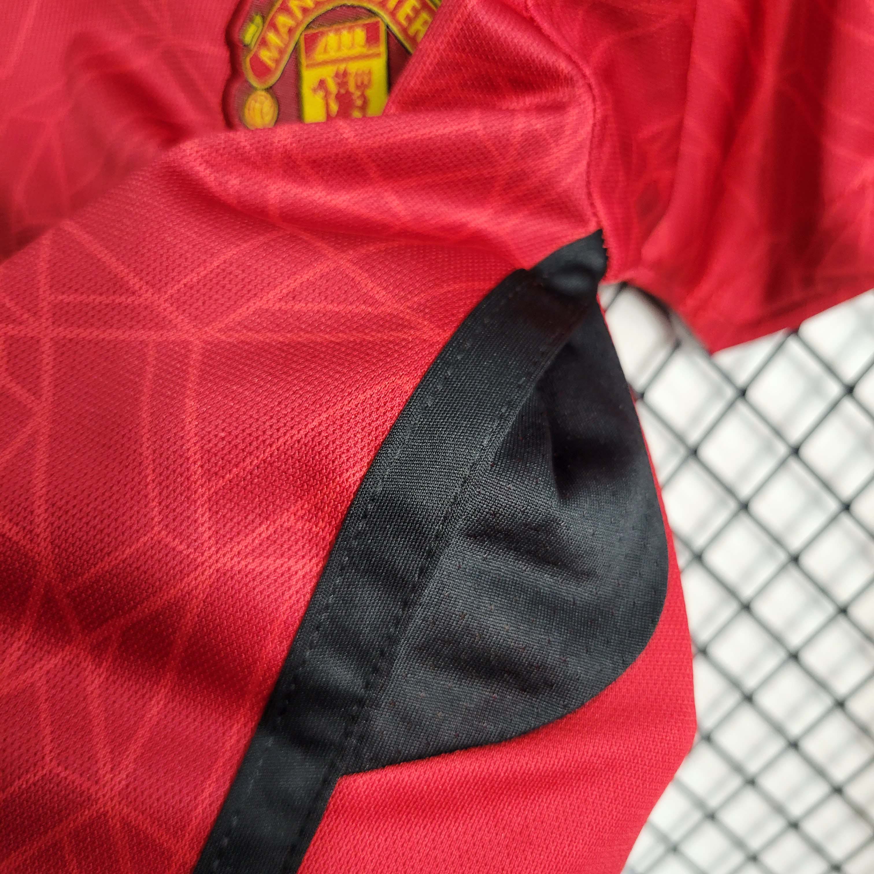 2023/2024 Man Utd Home Football Shirt 1:1 Thai Quality Kids Size