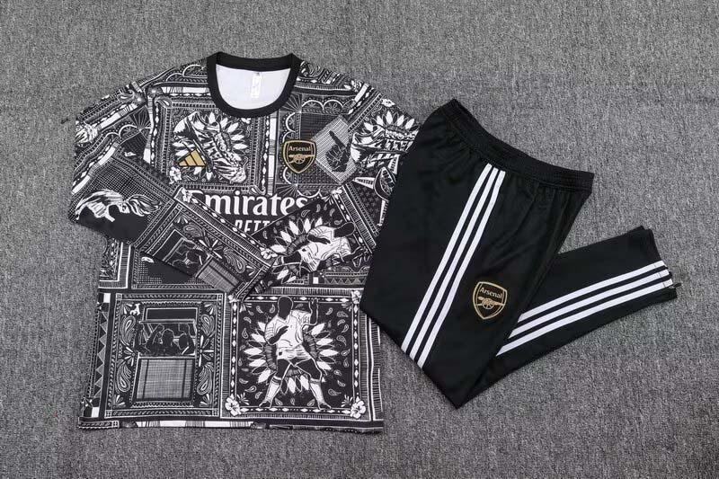 2023 AFC Training Wear Black Football Shirt 1:1 Thai Quality Suit 
