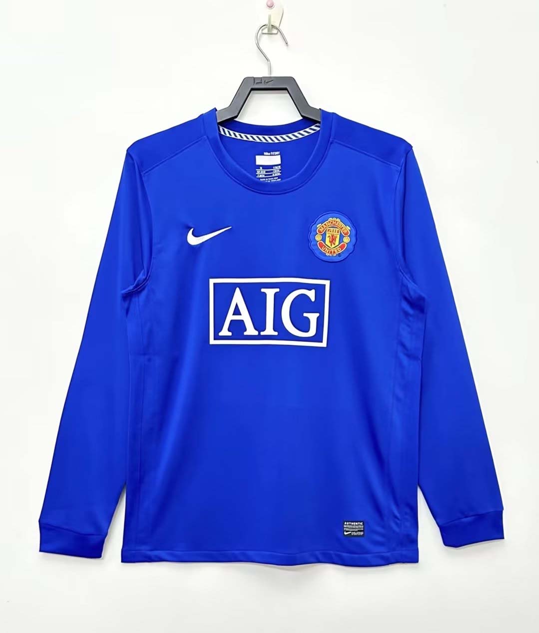 2007/2008 Retro Long Sleeve Man Utd Away Football Shirt 1:1 Thai Quality