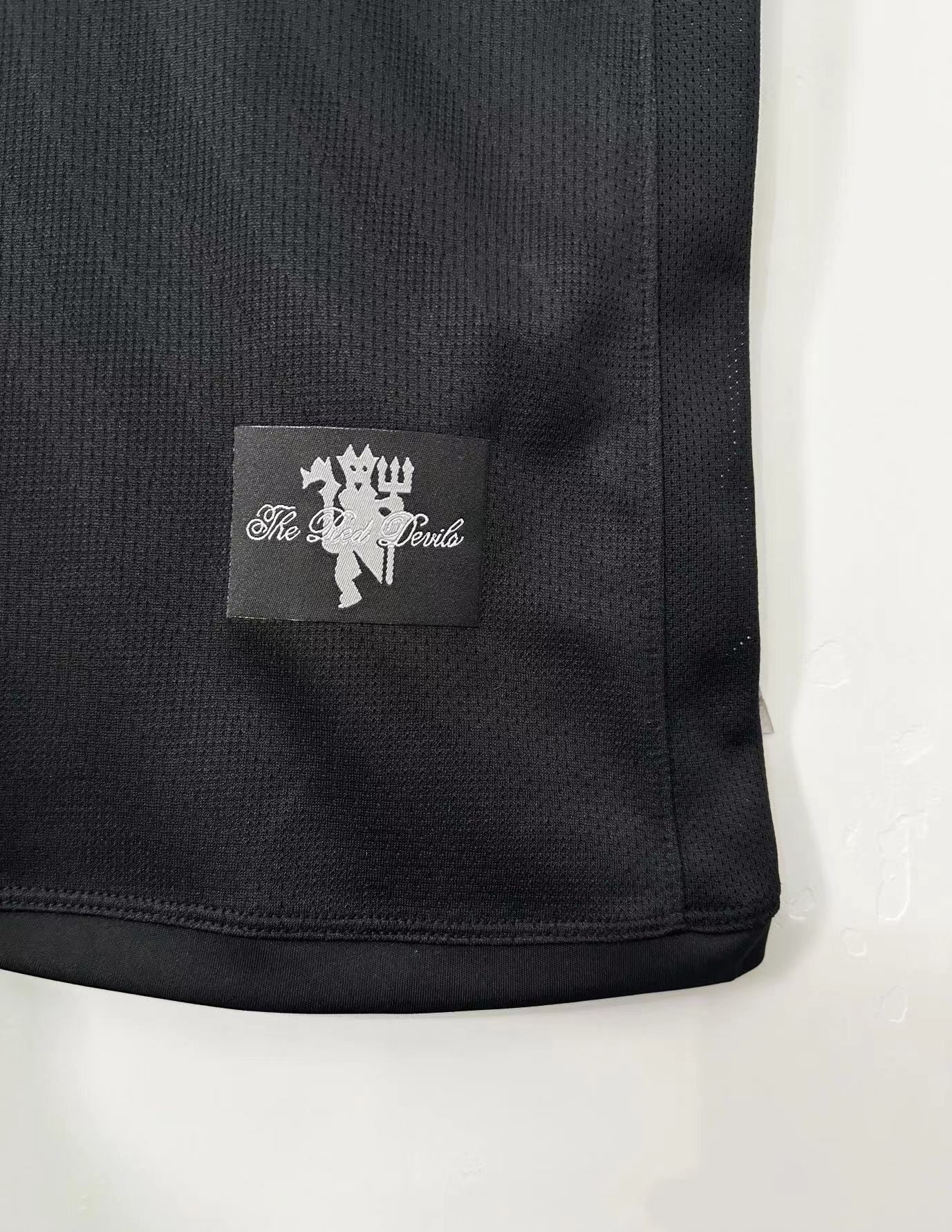 2007-08 Retro Manchester United Away Black Football Jersey 1:1 Thai Quality