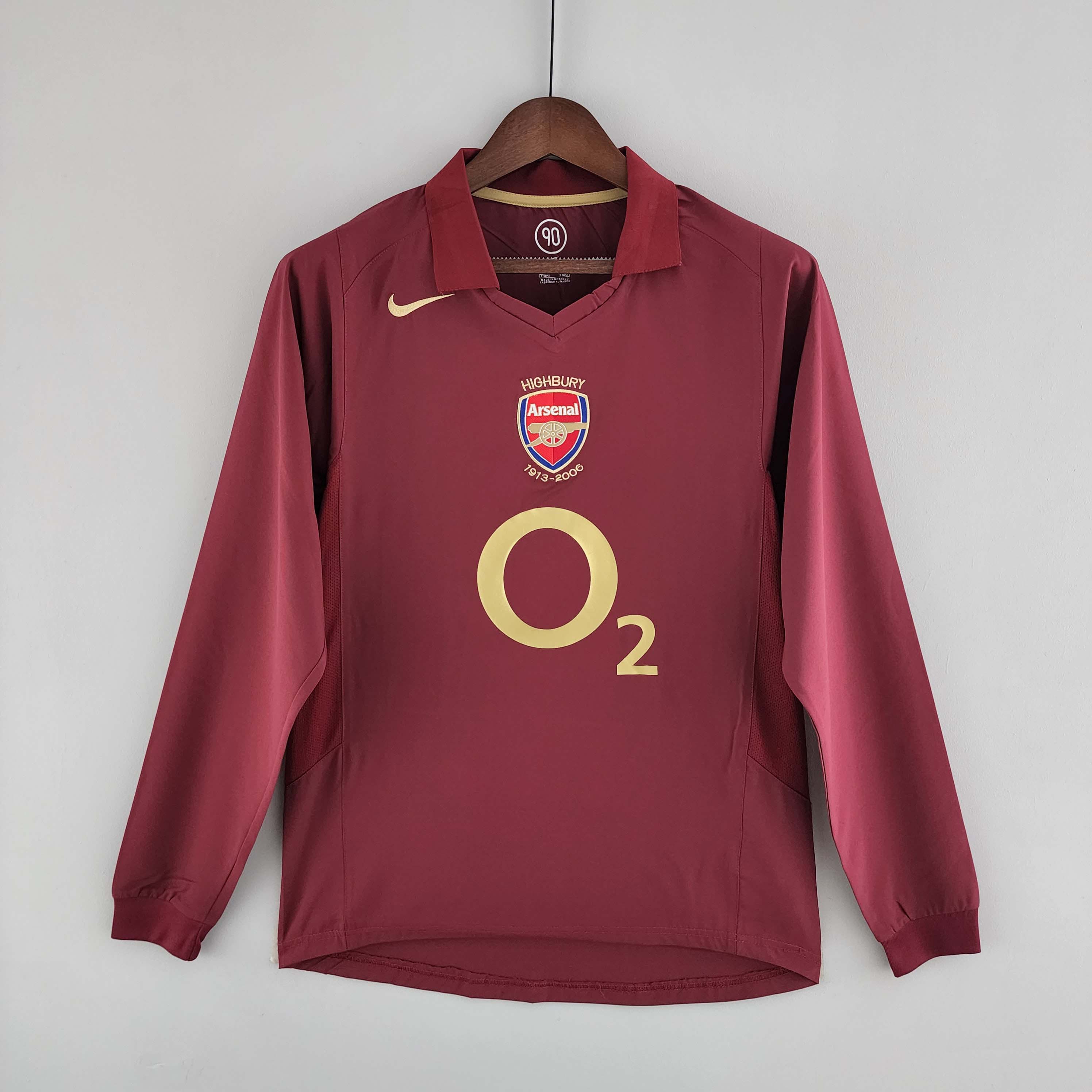 2005/2006 Retro Long Sleeve AFC Home Football Shirt 1:1 Thai Quality