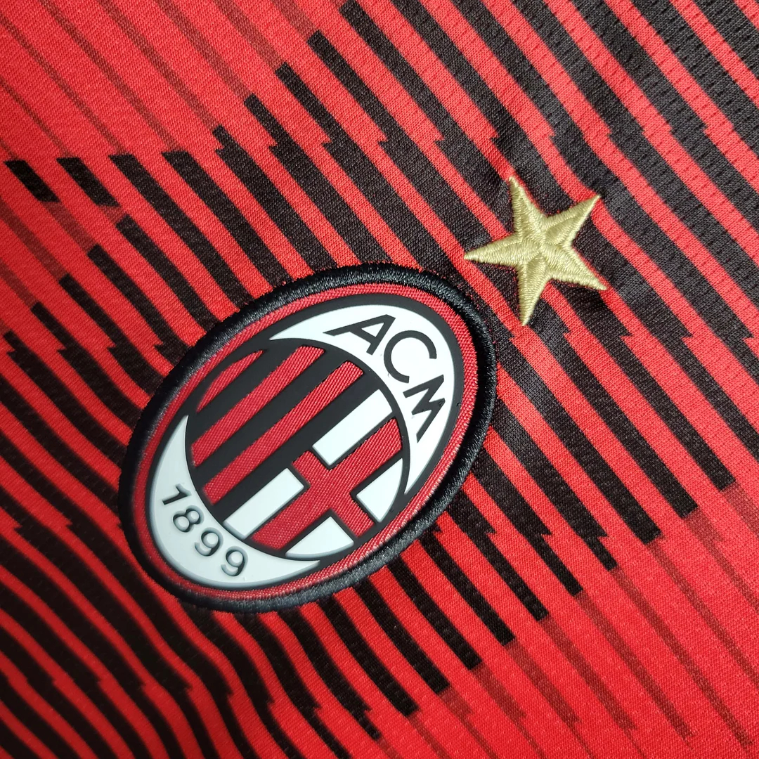 2023/2024 Long Sleeve AC Milan Home Football Shirt 1:1 Thai Quality