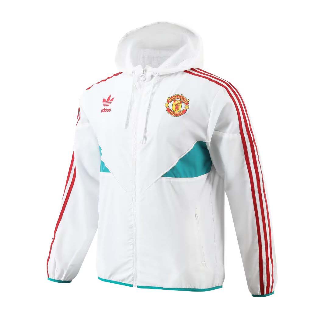 2023 Man Utd Windbreaker white  Edge