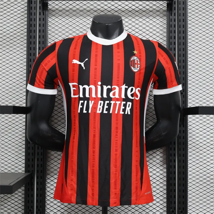 Player AC Milan Home Kit 24/25 Football Jersey 1:1 Thai quality
