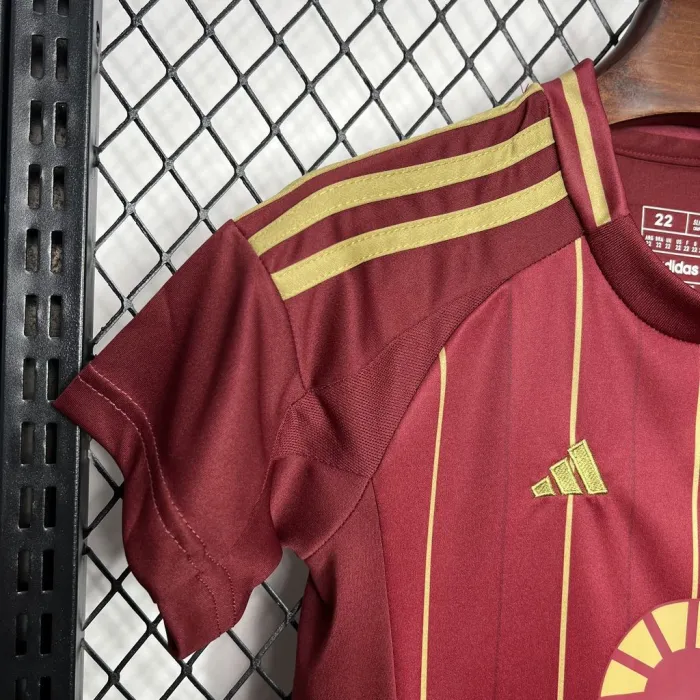 Kids AS Roma Home Jersey 24/25 Football Kit 1:1 Thai Quality Kids Size