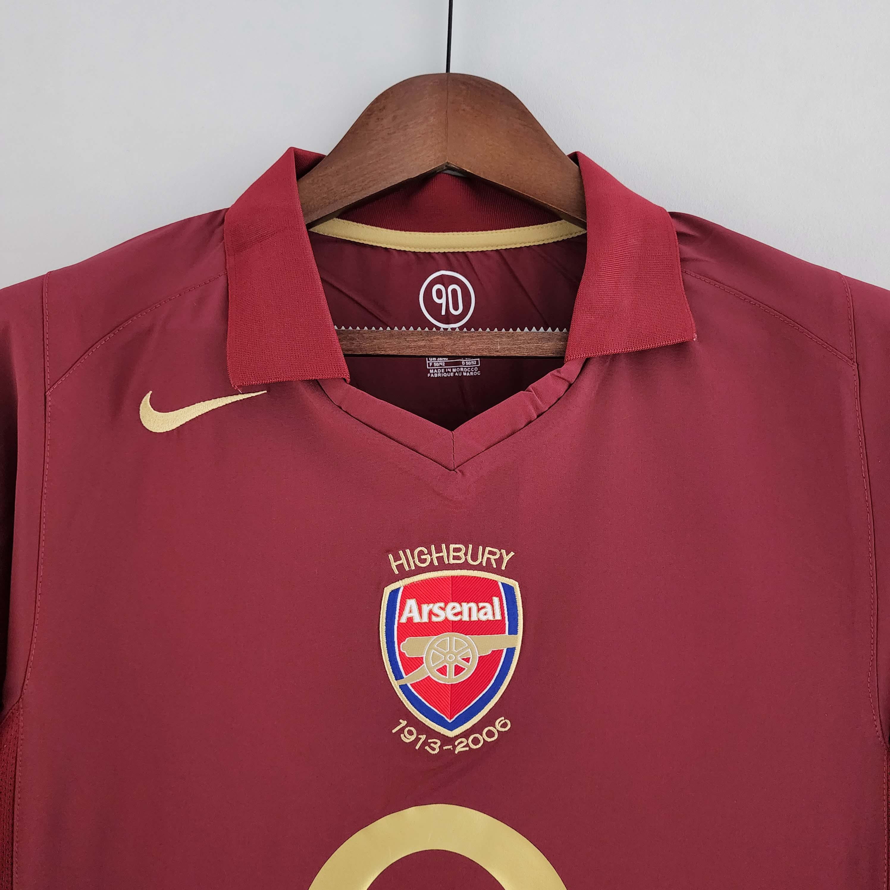 2005/2006 Retro Long Sleeve AFC Home Football Shirt 1:1 Thai Quality