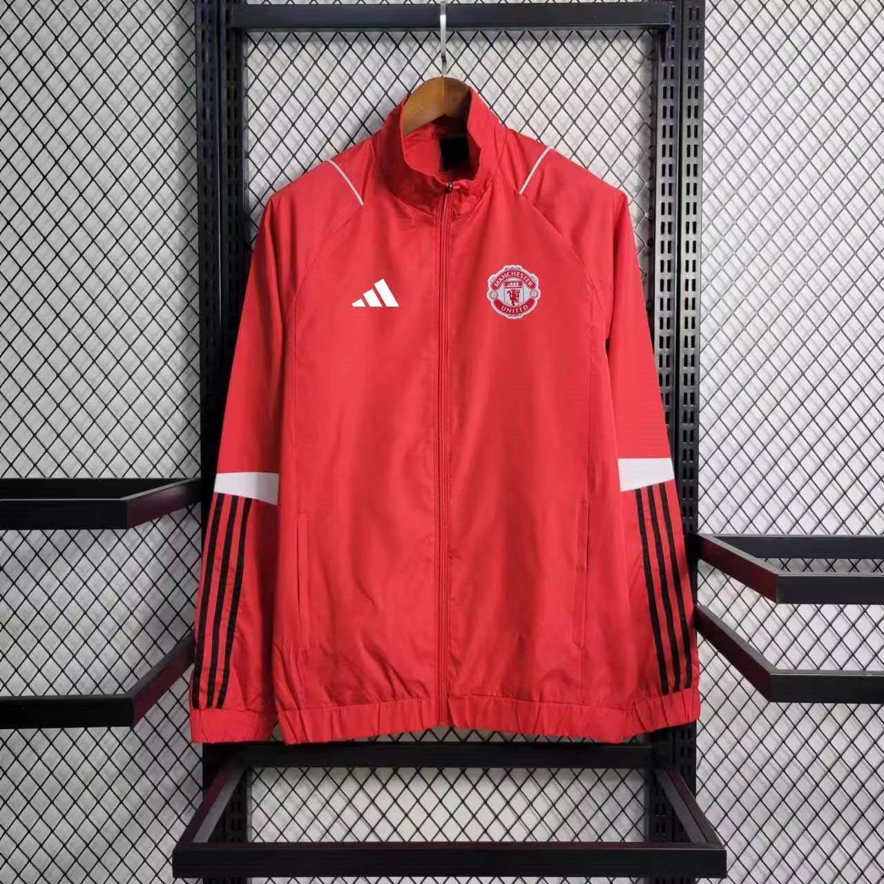 2023 Man Utd Soccer Jersey Windbreaker Red