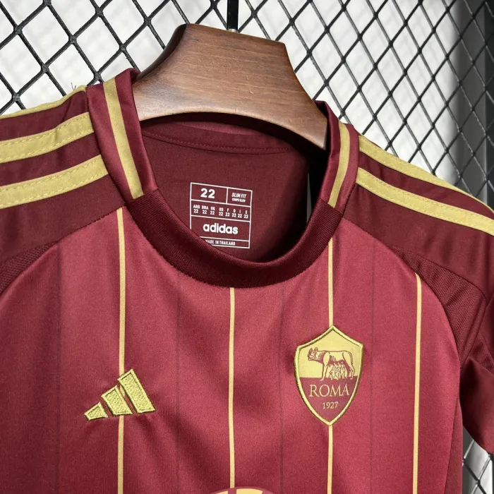 Kids AS Roma Home Jersey 24/25 Football Kit 1:1 Thai Quality Kids Size