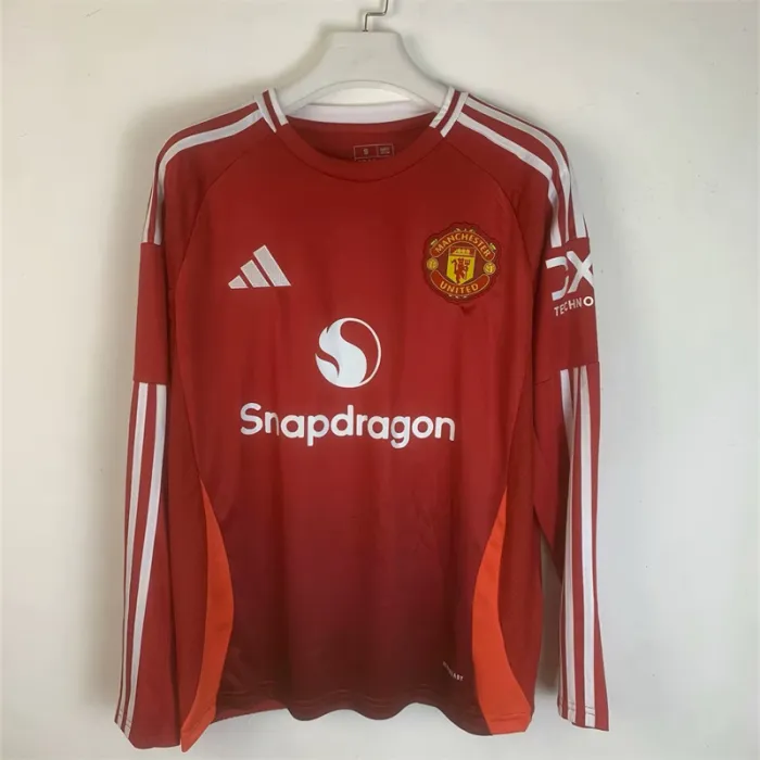 Man Utd Home Shirt 24/25 Football Kit Long Sleeve 1:1 Thai quality