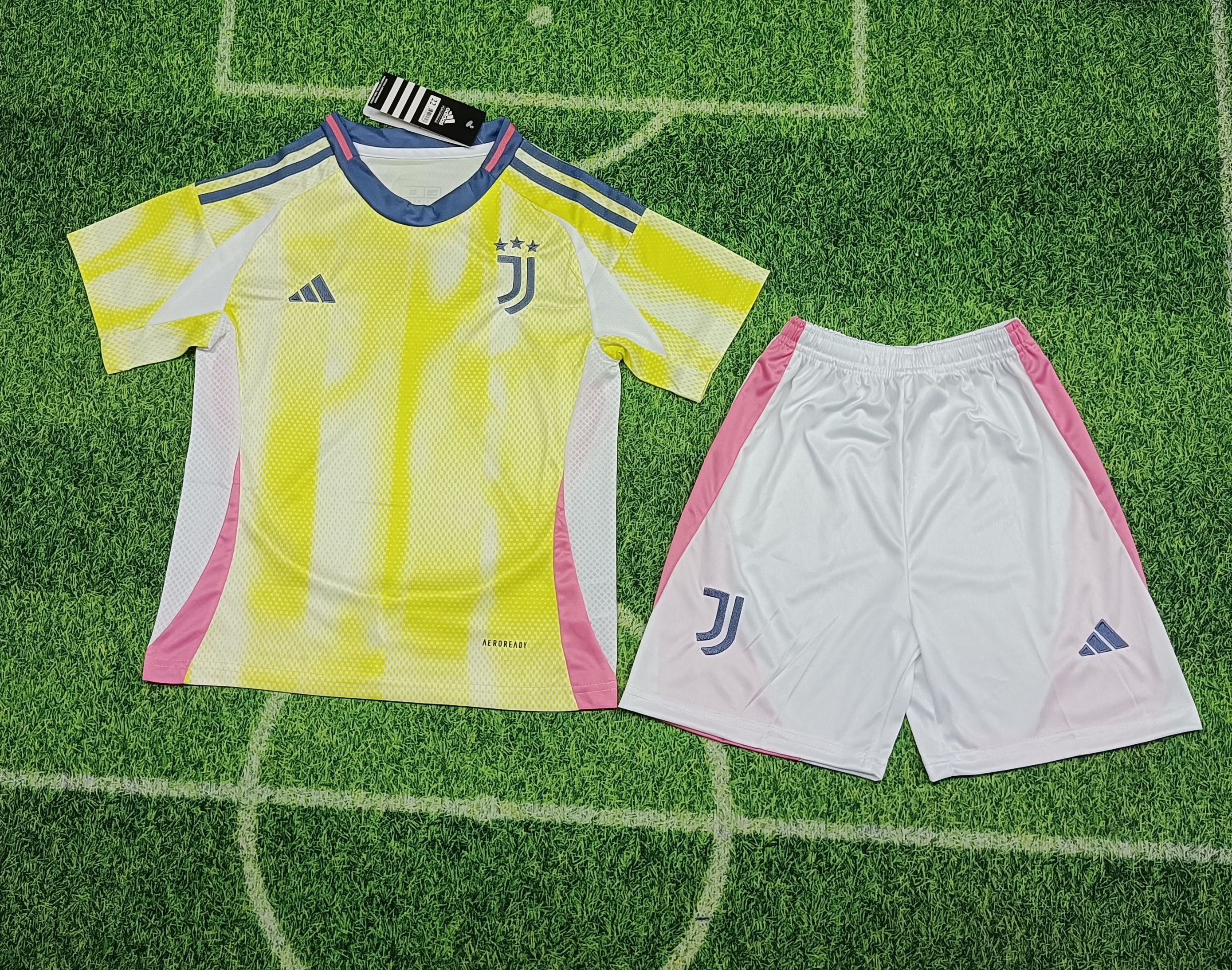 Kids Juventus Away Jersey 24/25 Football Kit