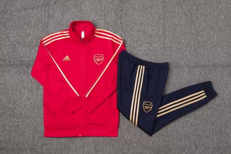 2023/2024 AFC Long Zip Jacke Red Football Shirt 1:1 Thai Quality Set
