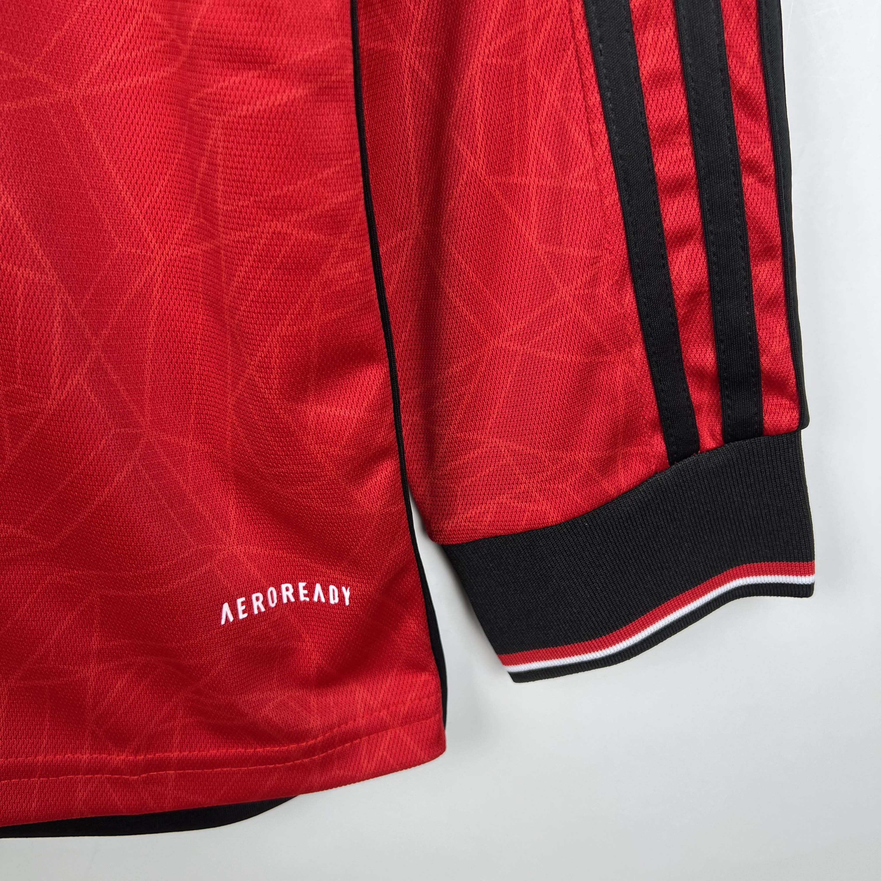2023/2024 Long Sleeve Man Utd Home Football Shirt 1:1 Thai Quality