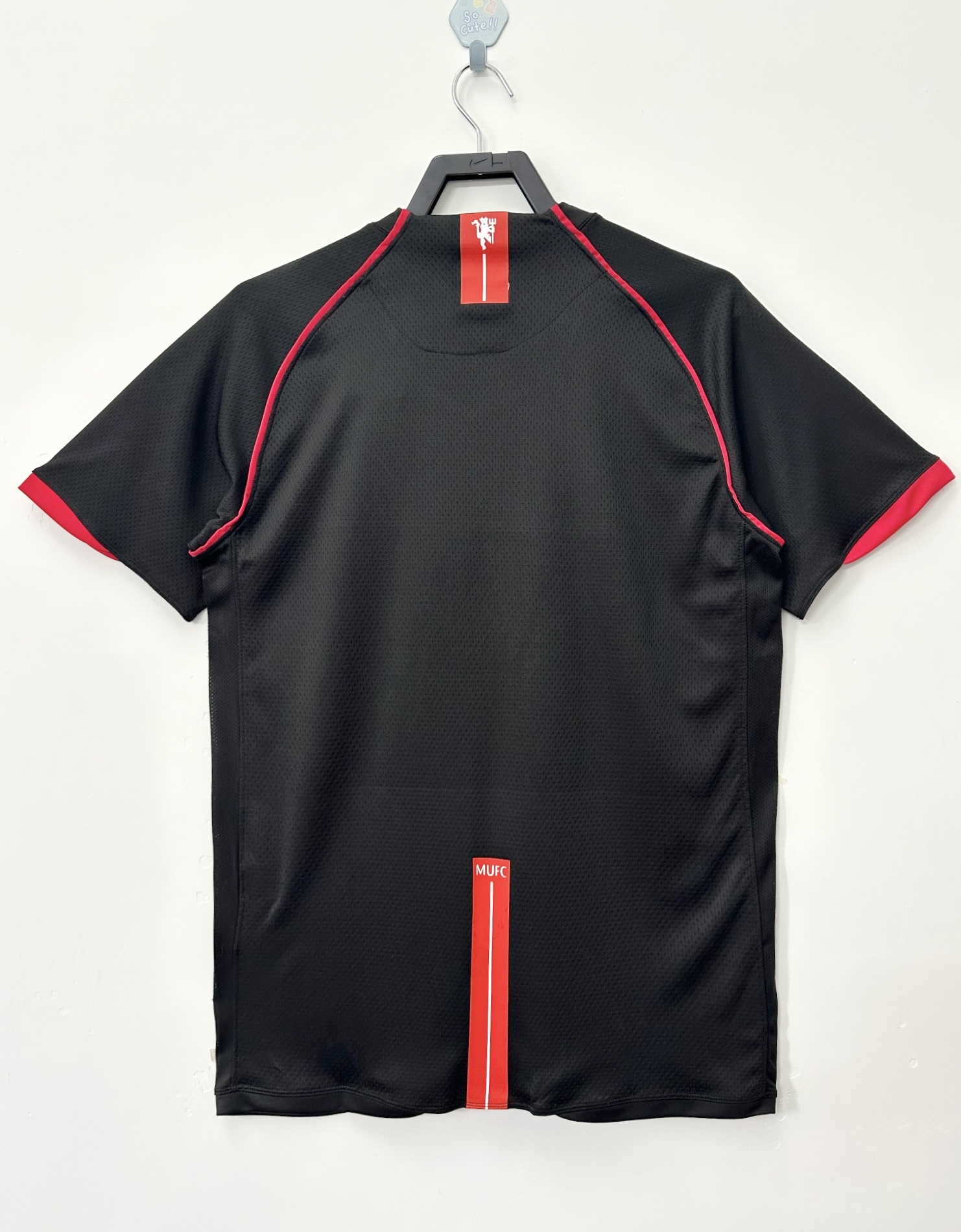 2007-08 Retro Manchester United Away Black Football Jersey 1:1 Thai Quality