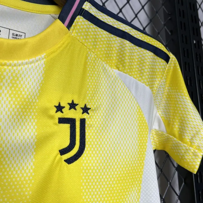 Kids Juventus Away Jersey 24/25 Football Kit