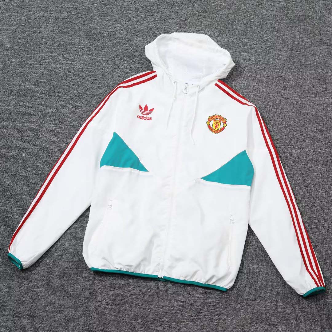2023 Man Utd Windbreaker white  Edge