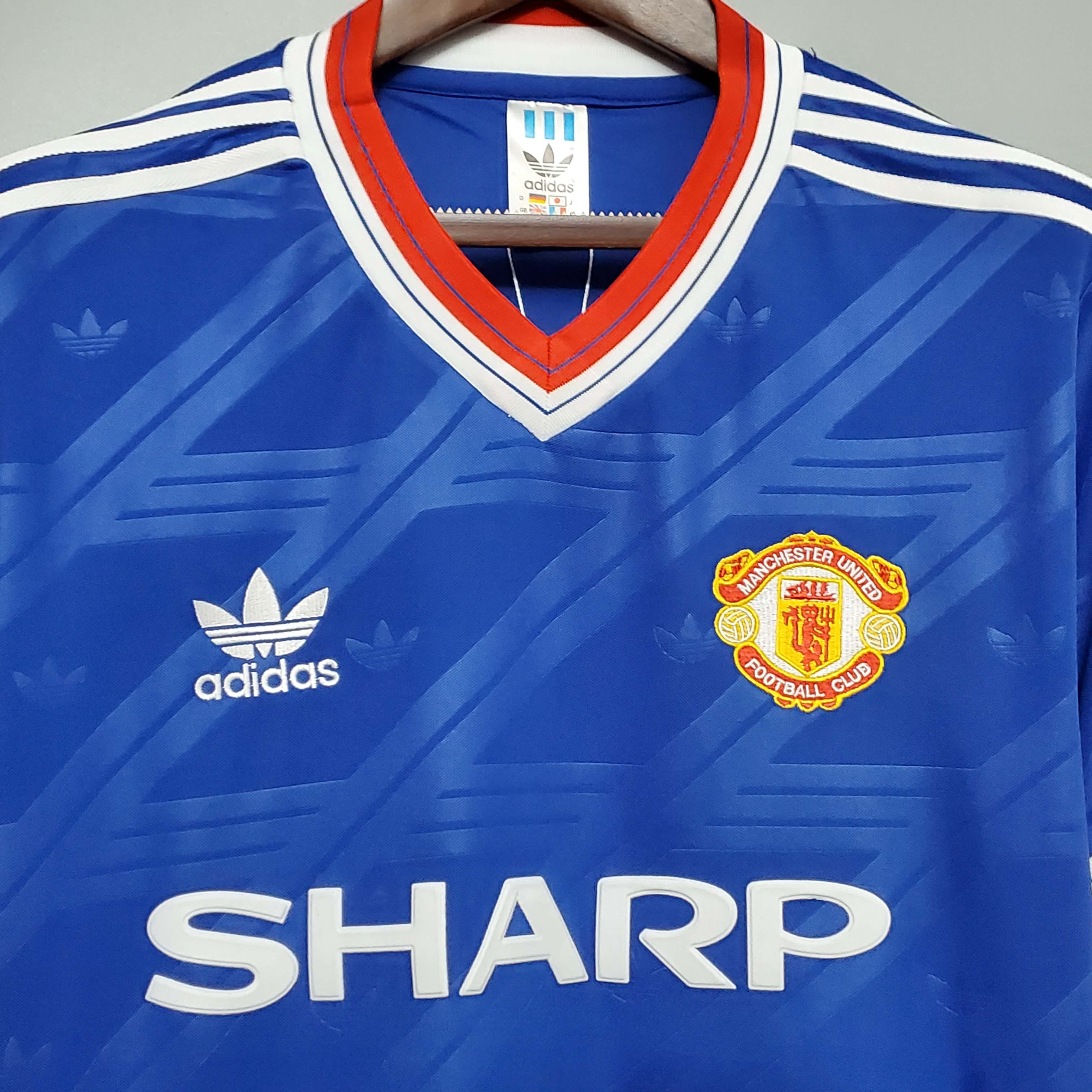 1986/1988 Retro Man Utd Third Away Football Shirt 1:1 Thai Quality