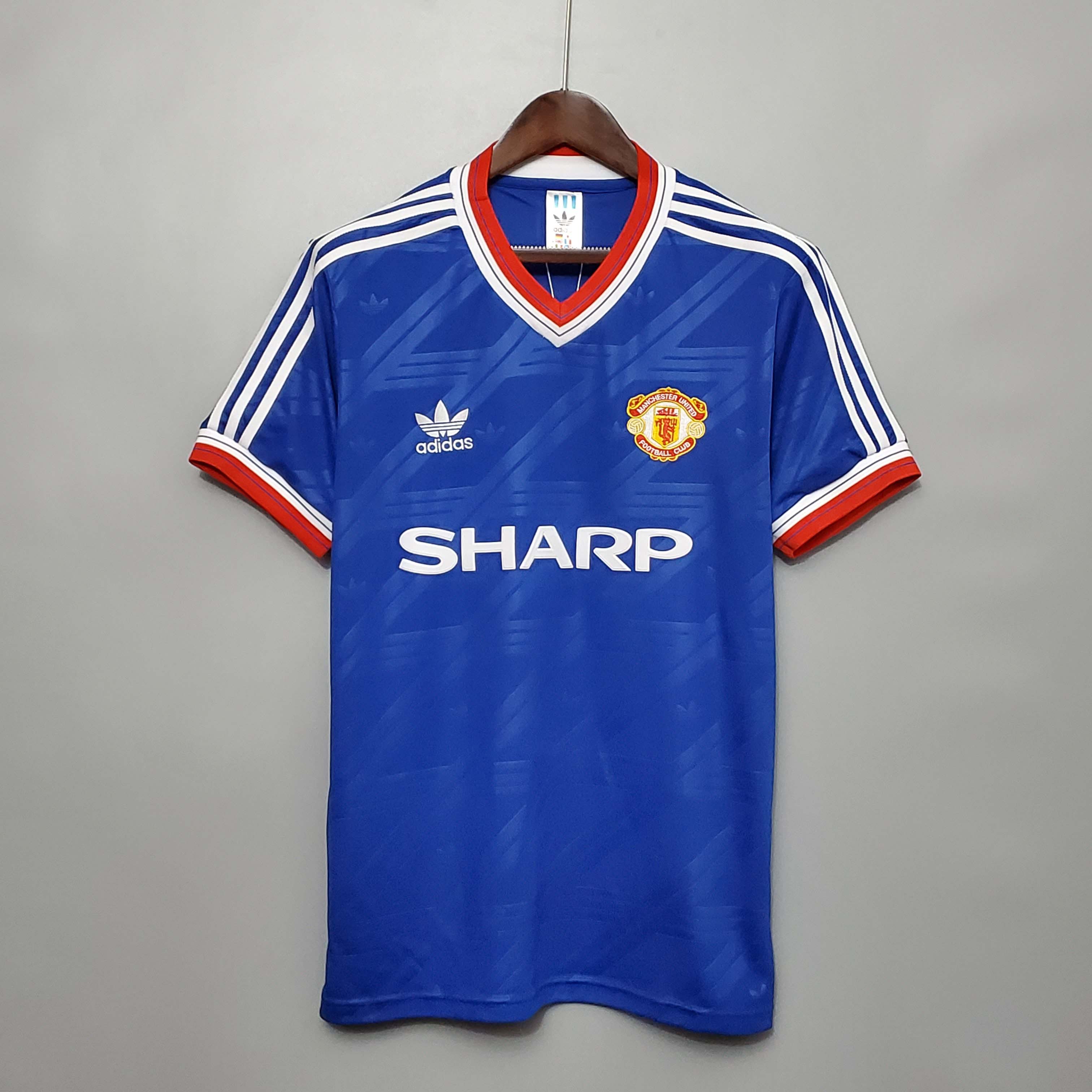 1986/1988 Retro Man Utd Third Away Football Shirt 1:1 Thai Quality