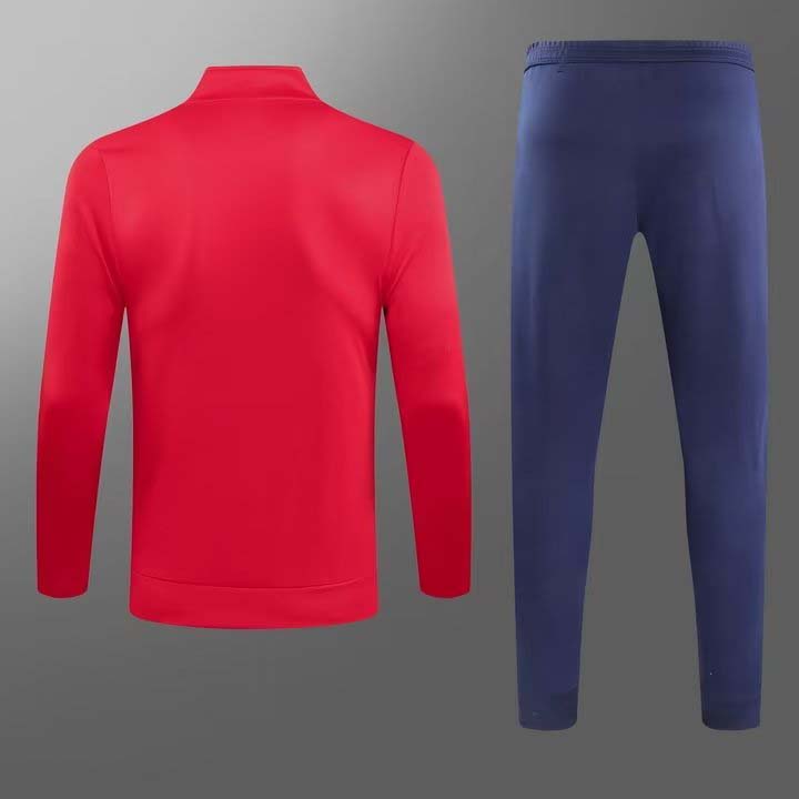 2023/2024 AFC Long Zip Jacke Red Football Shirt 1:1 Thai Quality Set