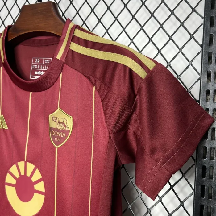 Kids AS Roma Home Jersey 24/25 Football Kit 1:1 Thai Quality Kids Size