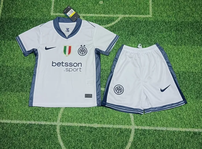Kids Inter Milan Away Jersey 24/25 Football Kit 1:1 Thai Quality Kids Size