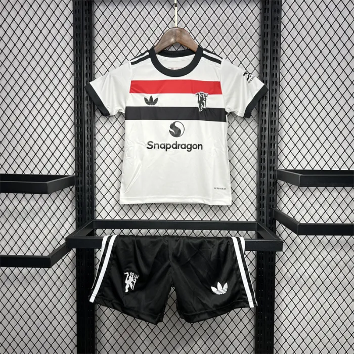 Kids Man Utd Third Jersey 24/25 Football Kit 1:1 Thai Quality