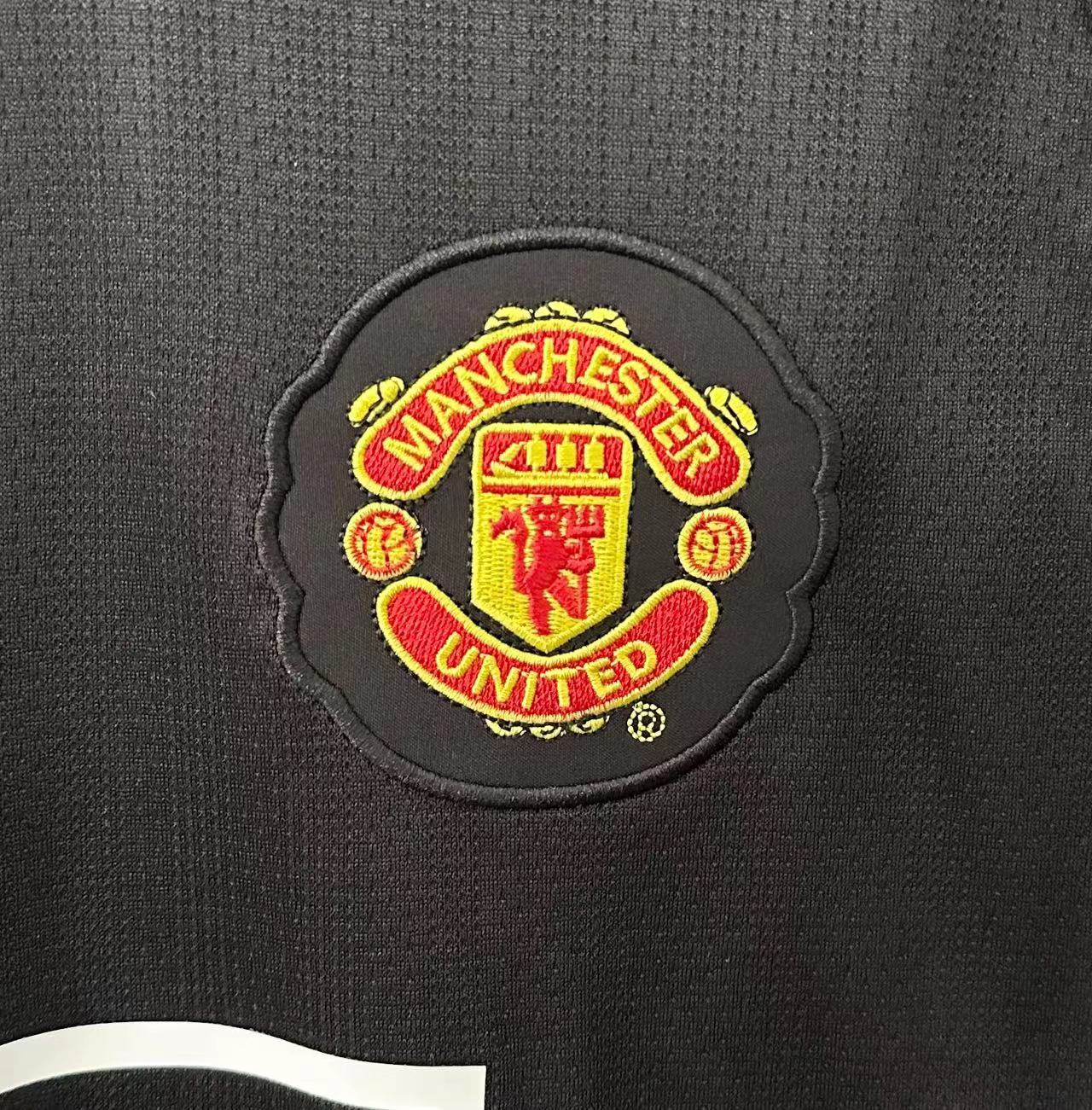 2007-08 Retro Manchester United Away Black Football Jersey 1:1 Thai Quality