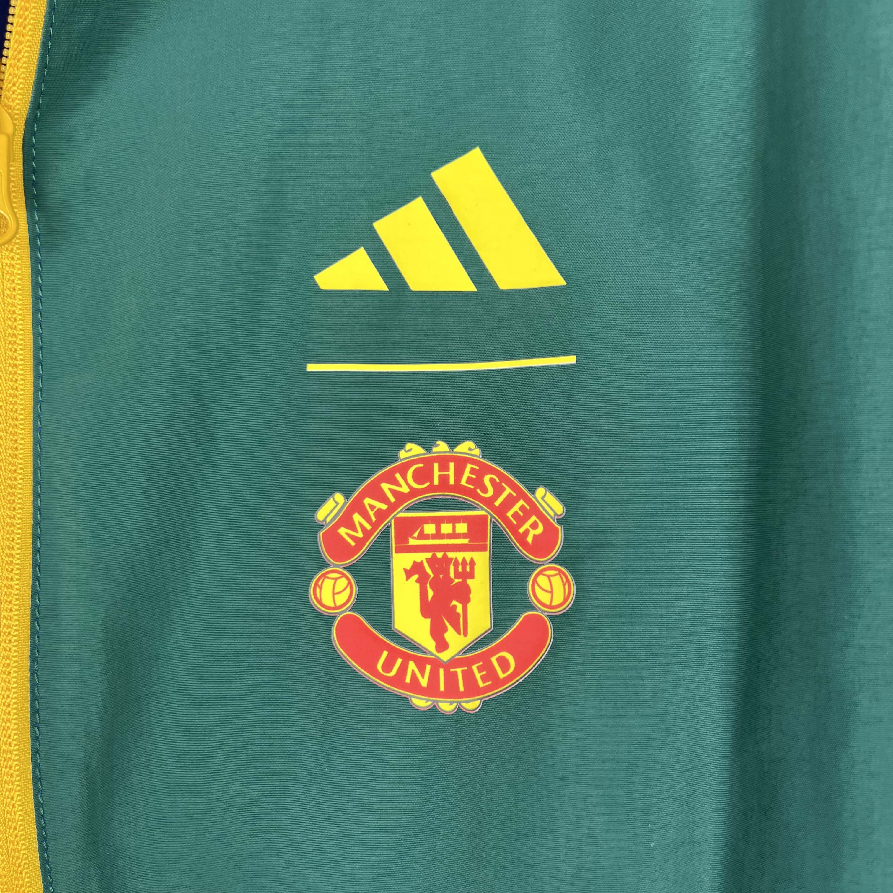 2023/2024 Man Utd Reversible WindbreakerBlue-GreenSoccer Jersey 1:1 Thai Quality