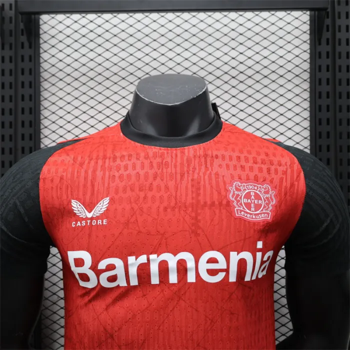 Player Version Bayer 04 Leverkusen Home Jersey 24/25 Football Kit 1:1 Thai Quality