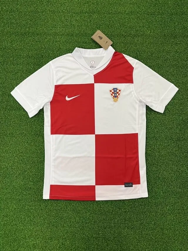 Croatia Home Kit 24/25 Euro Cup 2024 Football Jersey