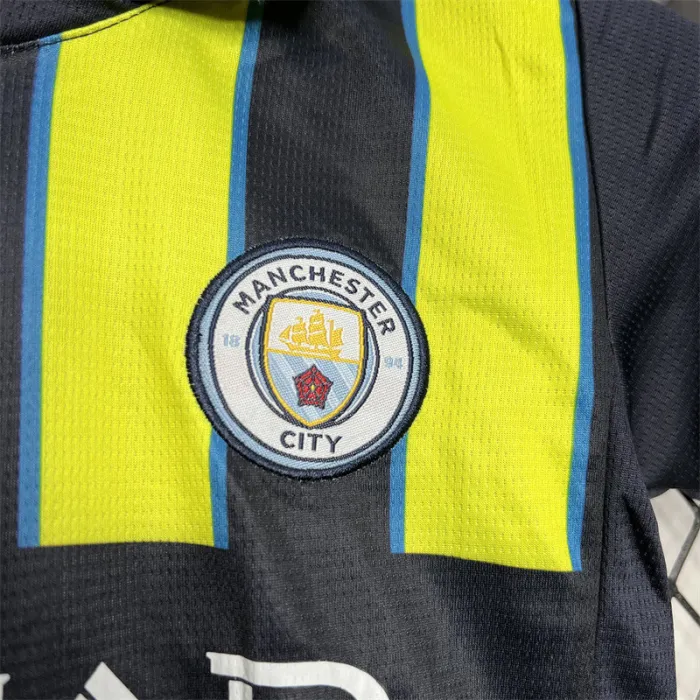 Kids MCFC Away Jersey 24/25 Football Kit 1:1 Thai quality