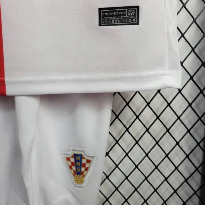 Kids Croatia Home Kit 24/25 Euro Cup 2024 Football Jersey