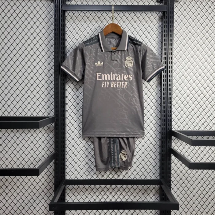Kids Real Madrid Third Kit 24/25 Football Jersey 1:1 Thai Quality Kids Size