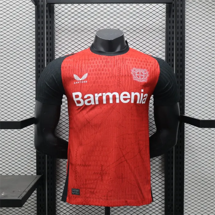 Player Version Bayer 04 Leverkusen Home Jersey 24/25 Football Kit 1:1 Thai Quality