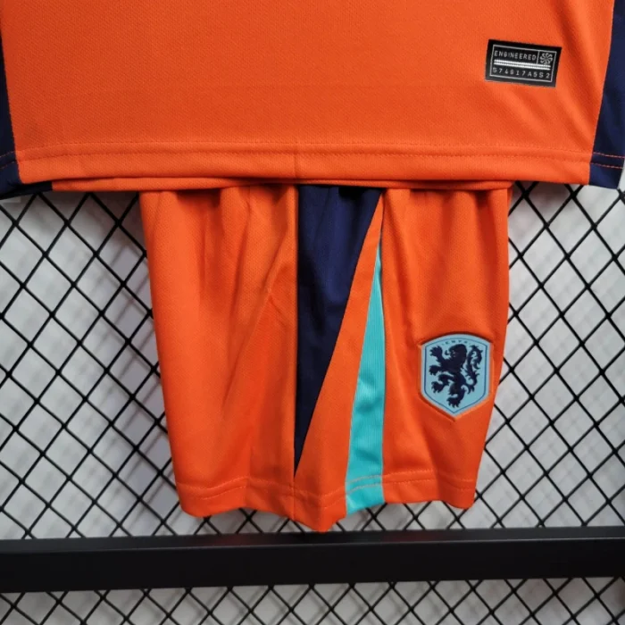 Kids Netherlands Home Kit 24/25 Euro Cup 2024 Football Jersey