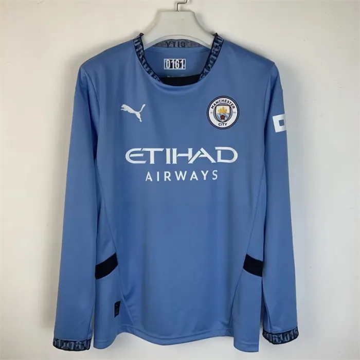 MCFC Home Jersey 24/25 Football Jersey Long Sleeve 1:1 Thai Quality