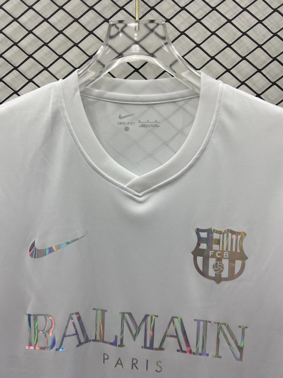 2024-2025 Barcelona T-Shirt White Gradient Jersey 1:1 Thai Quality