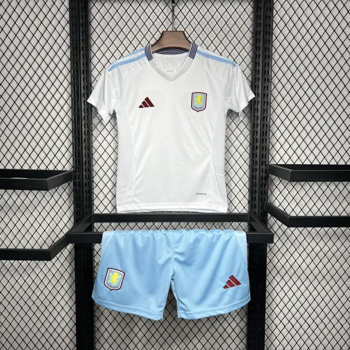 Kids Aston Villa Away Kit 24/25 Football Jersey 1:1 Thai quality