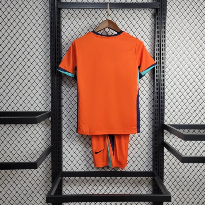Kids Netherlands Home Kit 24/25 Euro Cup 2024 Football Jersey