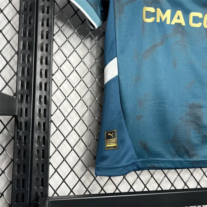 Kids Marseille Away Jersey 24/25 Football Kit 1:1 Thai quality