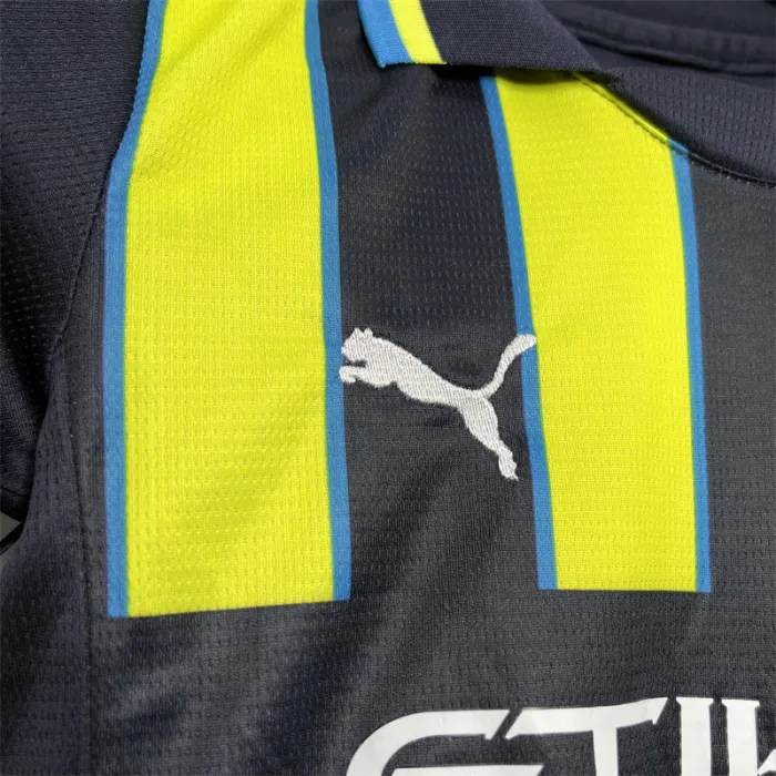 Kids MCFC Away Jersey 24/25 Football Kit 1:1 Thai quality