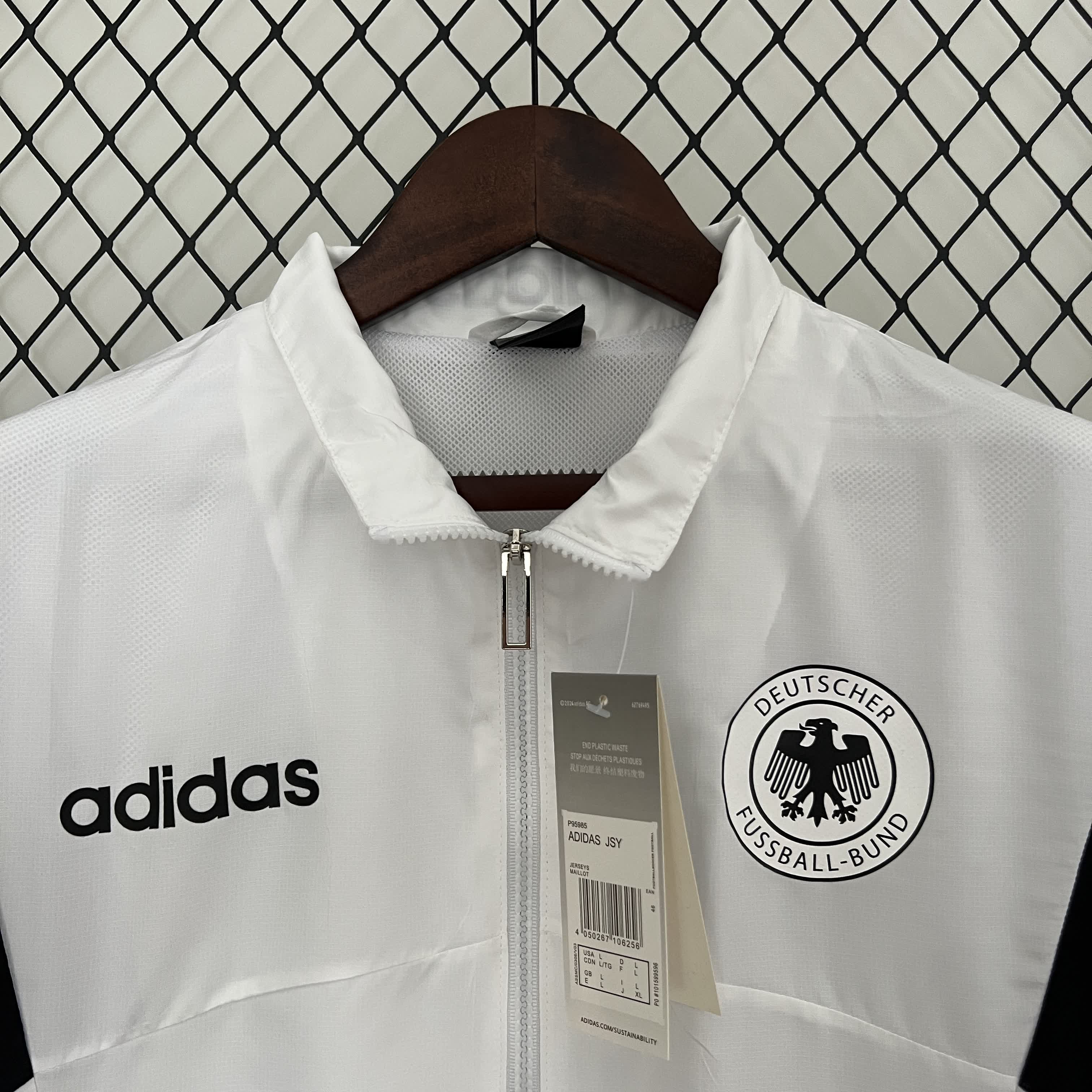 2024 Germany Windbreaker Football Shirt White