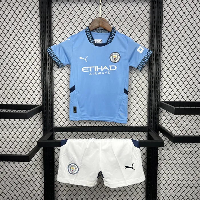 Kids MCFC Home Kit 24/25 Football Jersey 1:1 Thai quality