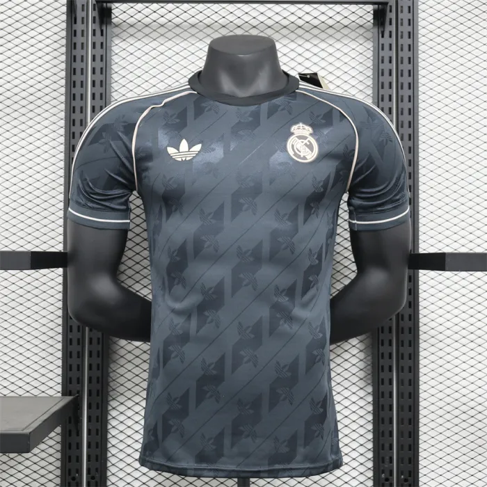 Player Version Real Madrid Black Retro Jersey 24/25 Football Kit 1:1 Thai quality