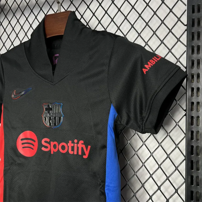 Kids Barcelona Away Kit 24/25 Football Jersey