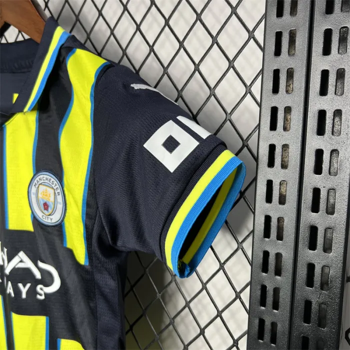 Kids MCFC Away Jersey 24/25 Football Kit 1:1 Thai quality