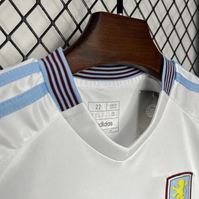 Kids Aston Villa Away Kit 24/25 Football Jersey 1:1 Thai quality